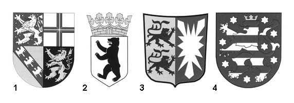کدام نشان به ایالت Schleswig-Holstein (شلسویگ-هولشتاین) تعلق دارد؟