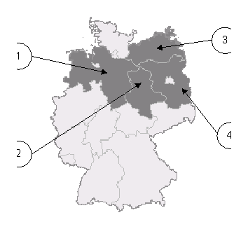کدام ایالت فدرال Brandenburg (براندنبورگ) است؟