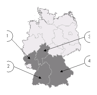 کدام ایالت فدرال Baden-Württemberg (بادن-وورتمبرگ) است؟