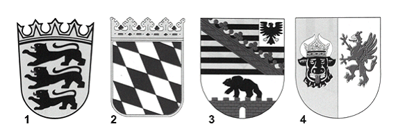 Який герб належить вільній державі Bayern (Баварія)?