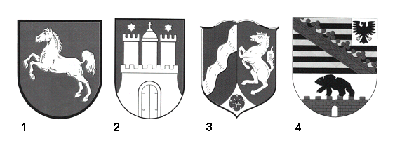 Which coat of arms belongs to the Free and Hanseatic City of Hamburg?
